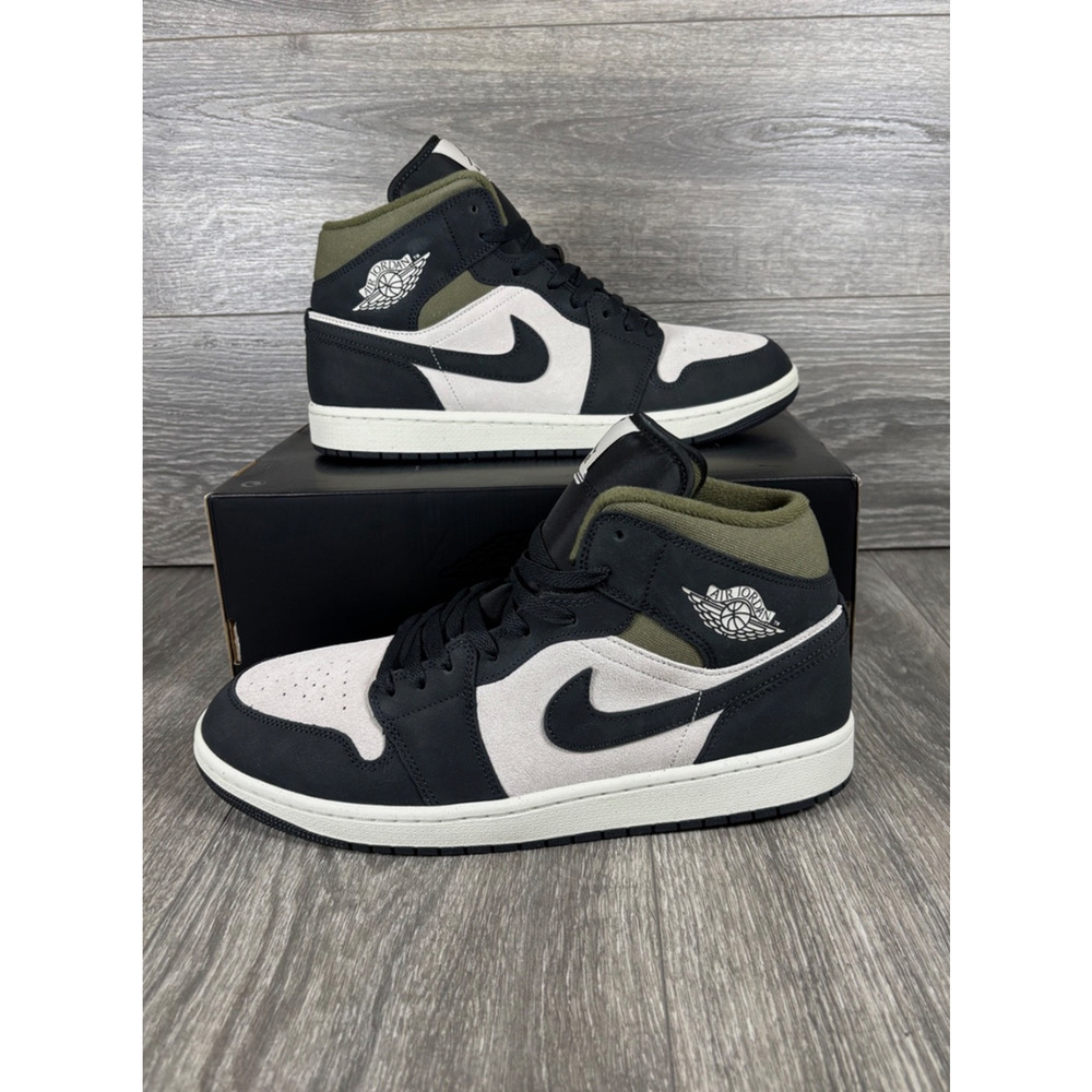 Nike Air Jordan 1 Mid SE Light Orewood Brown Off Noir HV4091-102 Men’s Size 11 - Picture 9 of 10